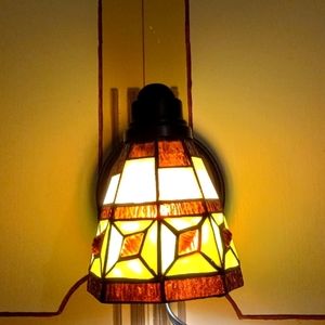 VINTAGE Tiffany Style Wall Lamp